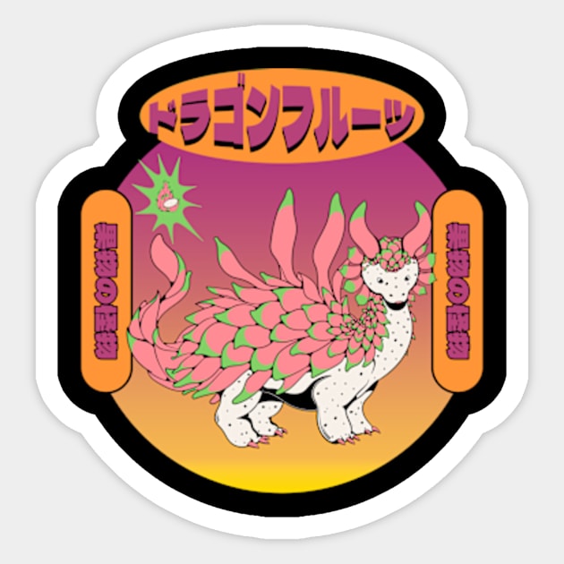 Dragon Fruit Sticker by Oiyo